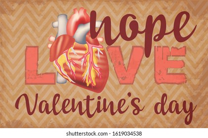 Anti Valentine's day greeting card, vector illustration