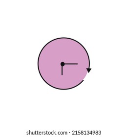 anti clocküise vector type icon