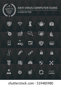 
Anti virus computer icons,vector