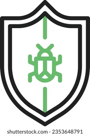 Anti Virus Icon image. Suitable for mobile application.