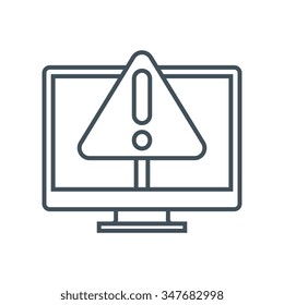 Anti virus icon suitable for info graphics, websites and print media and  interfaces. Line vector icon.