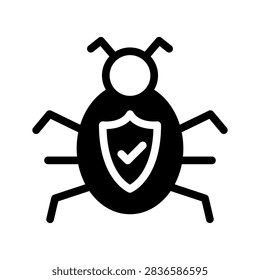 Anti Virus Icon Vector Symbol Design Illustration