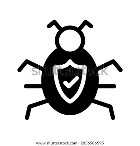 Anti Virus Icon Vector Symbol Design Illustration