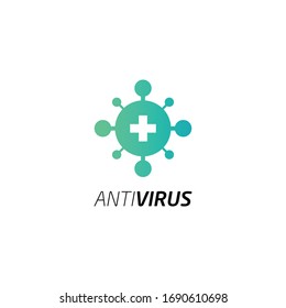 Anti virus logo icon vector.