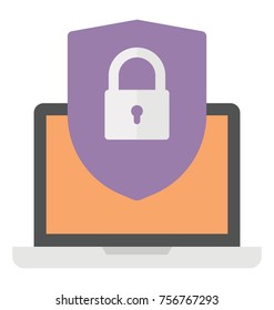 
Anti Virus Protected Flat Icon
