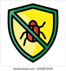 Anti Virus Shield Icon Element For Design
