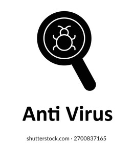 Anti Virus Vector Icon which can easily modify or edit
