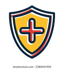 Anti Virus Vector Thick Line Filled Dark Colors Icons For Personal And Commercial Use.
