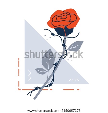 Anti war movement concept. Peace and nonviolence as an idea of world order. Make peace and say no to war. Military danger and social crisis. Flat vector illustration