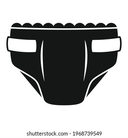 Antibacterial diaper icon. Simple illustration of Antibacterial diaper vector icon for web design isolated on white background