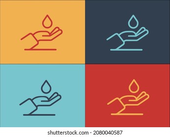 Antibacterial Hands Logo Template, Simple Flat Icon Of antibacterial,hygiene,hand