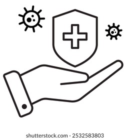 Antibacterial Ícone, Medicina, Saúde, Bactery
