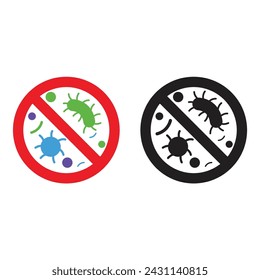 Antibacterial Icon Set Vector Design.