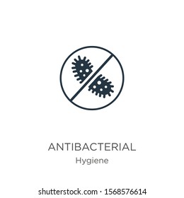 Antibacterial icon vector. Trendy flat antibacterial icon from hygiene collection isolated on white background. Vector illustration can be used for web and mobile graphic design, logo, eps10