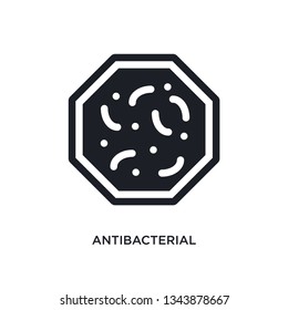 antibacterial isolated icon. simple element illustration from hygiene concept icons. antibacterial editable logo sign symbol design on white background. can be use for web and mobile