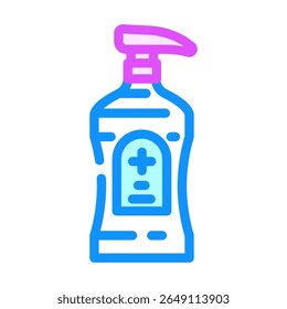 antibacterial liquid soap color icon vector. antibacterial liquid soap sign. isolated symbol illustration