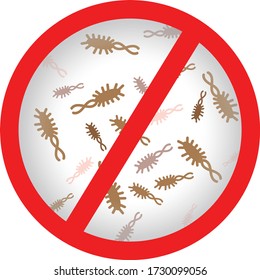 Antibacterial property sign vector illustration