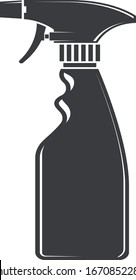Anti-Bacterial Sanitizer Spray, Hand Sanitizer Dispenser, infection control concept. Sanitizer to prevent colds, virus, Coronavirus, flu. Spray bottle. Flat icon design