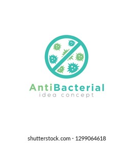 Antibacterial Sign Logo Design 