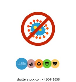 Antibacterial Sign Vector Icon