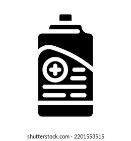 antibacterial soap glyph icon vector. antibacterial soap sign. isolated symbol illustration