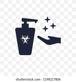 antibacterial transparent icon. antibacterial symbol design from Hygiene collection. Simple element vector illustration on transparent background.