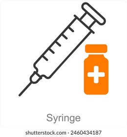 Antibiotic and bacteria icon concept