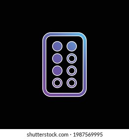 Antibiotic blue gradient vector icon