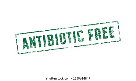 Antibiotic free rubber stamp