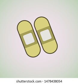 antibiotic icon design, medicament illustration design.