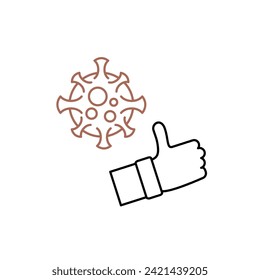plantilla de diseño de vectores de iconos antibióticos. Stroke editable.