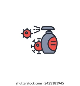 antibiotic icon. vector.Editable stroke.linear style sign for use web design,logo.Symbol illustration.