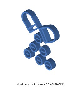Antibiotic isometric left top view 3D icon