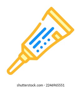 antibiotic ointment color icon vector. antibiotic ointment sign. isolated symbol illustration
