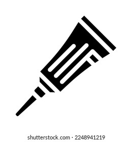 antibiotic ointment glyph icon vector. antibiotic ointment sign. isolated symbol illustration
