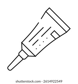 antibiotic ointment line icon vector. antibiotic ointment sign. isolated contour symbol black illustration