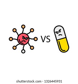 Antibiotic resistance icon