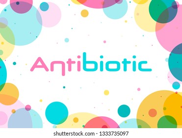 Antibiotic symbol. Vector illustration of orange plastic jar with antibiotics pills. Can use for, landing page, template, ui, web, mobile app, poster, banner, flyer, poster.