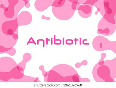 Antibiotic symbol. Vector illustration of orange plastic jar with antibiotics pills. Can use for, landing page, template, ui, web, mobile app, poster, banner, flyer, poster.