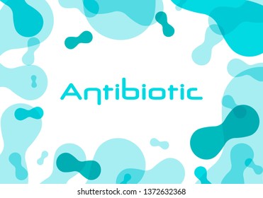 Antibiotic symbol. Vector illustration of orange plastic jar with antibiotics pills. Can use for, landing page, template, ui, web, mobile app, poster, banner, flyer, poster.