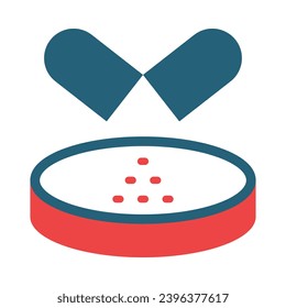 Antibiotic Vector Glyph Two Color Icons For Personal And Commercial Use.
