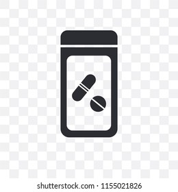 Antibiotic vector icon isolated on transparent background, Antibiotic logo concept