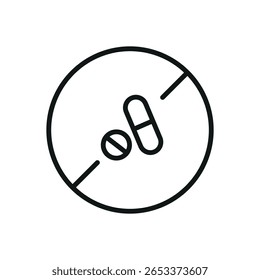 Antibiotics Free Vector icon isolated on white background