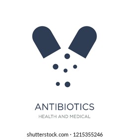 Antibiotics icon. Trendy flat vector Antibiotics icon on white background from Health and Medical collection, vector illustration can be use for web and mobile, eps10
