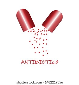 Antibiotics icon. Trendy flat vector Antibiotics icon on transparent background from Health and Medical collection. High quality filled Antibiotics symbol use for web and mobile