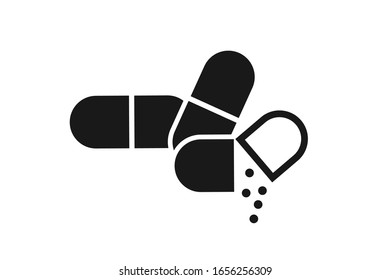 Antibiotics icon vector isolate on white background 