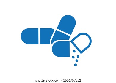 Antibiotics icon vector isolate on white background 