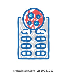 antibiotics medicines pharmacy doodle icon sketch vector. antibiotics medicines pharmacy sign. isolated symbol illustration