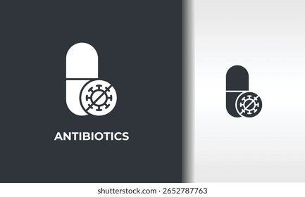 Antibiotics Vector, Icon Or Logo Sign Isolated Symbol Illustration