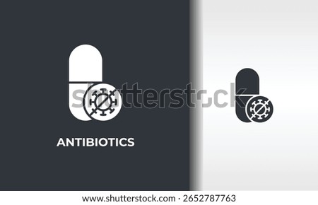 Antibiotics Vector, Icon Or Logo Sign Isolated Symbol Illustration